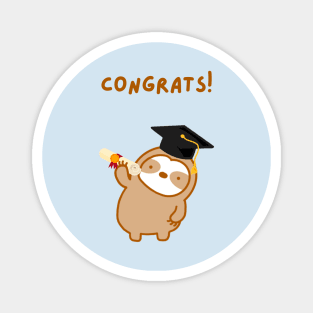 Congrats Graduation Sloth Magnet